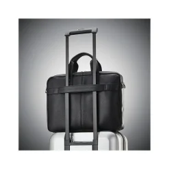 Samsonite Classic Laptop Briefcase, Black Leather (126038-1041)
