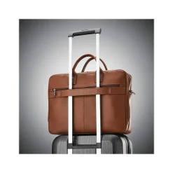 Samsonite Classic Leather Top Loading Briefcase, Cognac (126039-1221)