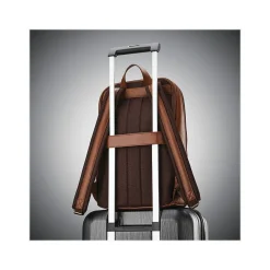 Samsonite Classic Leather Laptop Backpack, Solid, Cognac (126036-1221)