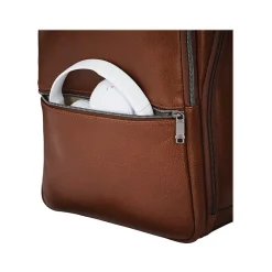 Samsonite Classic Leather Laptop Backpack, Solid, Cognac (126036-1221)