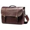 Samsonite Flapover Case Double Gusset Laptop Notebook, Brown Leather(45798-1139)