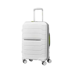 Samsonite Freeform 21.25" Hardside Carry-On Suitcase, 4-Wheeled Spinner, TSA Checkpoint Friendly, White/Gray (78255-4744)