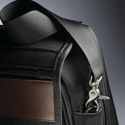 Samsonite Kombi Laptop Briefcase, Brown/Black Nylon (92314-1051)