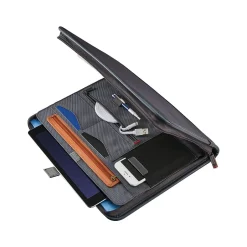 Samsonite Xenon Business Polyester Padfolio with Zipper Closure, Steel Gray (116466-1829)