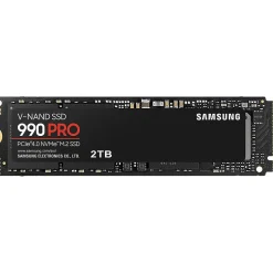 Samsung 990 PRO 2TB M.2 PCI Express 4.0 Internal Solid-State Drive, V-NAND (MZ-V9P2T0B/AM)* Solid State Drives