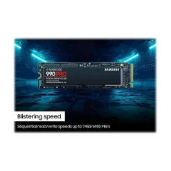 Samsung 990 PRO 1TB M.2 PCI Express 4.0 Internal Solid-State Drive, V-NAND (MZ-V9P1T0B/AM)* Solid State Drives