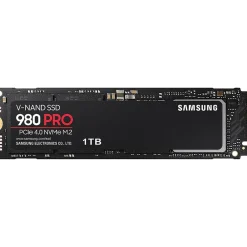 Samsung 980 PRO 1TB M.2 PCI Express 4.0 Internal Solid-State Drive, V-NAND (MZ-V8P1T0B/AM)* Solid State Drives