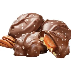 Chocolate<Sanders Small Batch Wonders Sea Salt Caramel Pecan Clusters, 25 oz. (MRY27719)