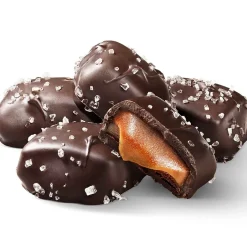 Chocolate<Sanders Small Batch Wonders Dark Chocolate Sea Salt Caramels, 18 oz. (KAR30854)