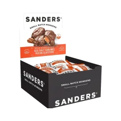 Chocolate<Sanders Small Batch Wonders Snack-Size Pecan Caramel Milk Chocolate Clusters, 24 oz., 48 Pieces/Box (27160)