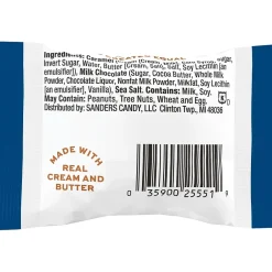 Chocolate<Sanders Small Batch Wonders Snack-Size Sea Salt Milk Chocolate Caramels, 24 oz., 48 Pieces/Box (27163)