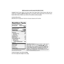 Chocolate<Sanders Small Batch Wonders Snack-Size Sea Salt Milk Chocolate Caramels, 24 oz., 48 Pieces/Box (27163)