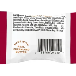 Chocolate<Sanders Small Batch Wonders Snack-Size Sea Salt Dark Chocolate Caramels, 24 oz., 48 Pieces/Box (27162)