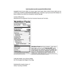 Chocolate<Sanders Small Batch Wonders Snack-Size Sea Salt Dark Chocolate Caramels, 24 oz., 48 Pieces/Box (27162)