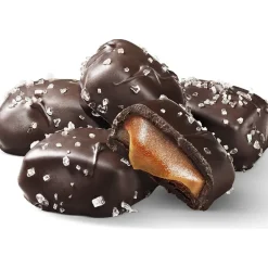 Chocolate<Sanders Small Batch Wonders Snack-Size Sea Salt Dark Chocolate Caramels, 24 oz., 48 Pieces/Box (27162)