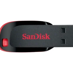 SanDisk Cruzer Blade 128GB USB 2.0 Type A Flash Drive, Black/Red (SDCZ50-128G-A46)* Usb Flash Drives