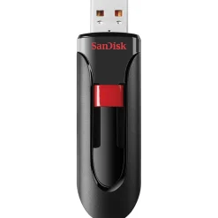 SanDisk Cruzer Glide 32GB USB 2.0 Type A Flash Drive, Black/Red (SDCZ60-032G-A46)* Usb Flash Drives