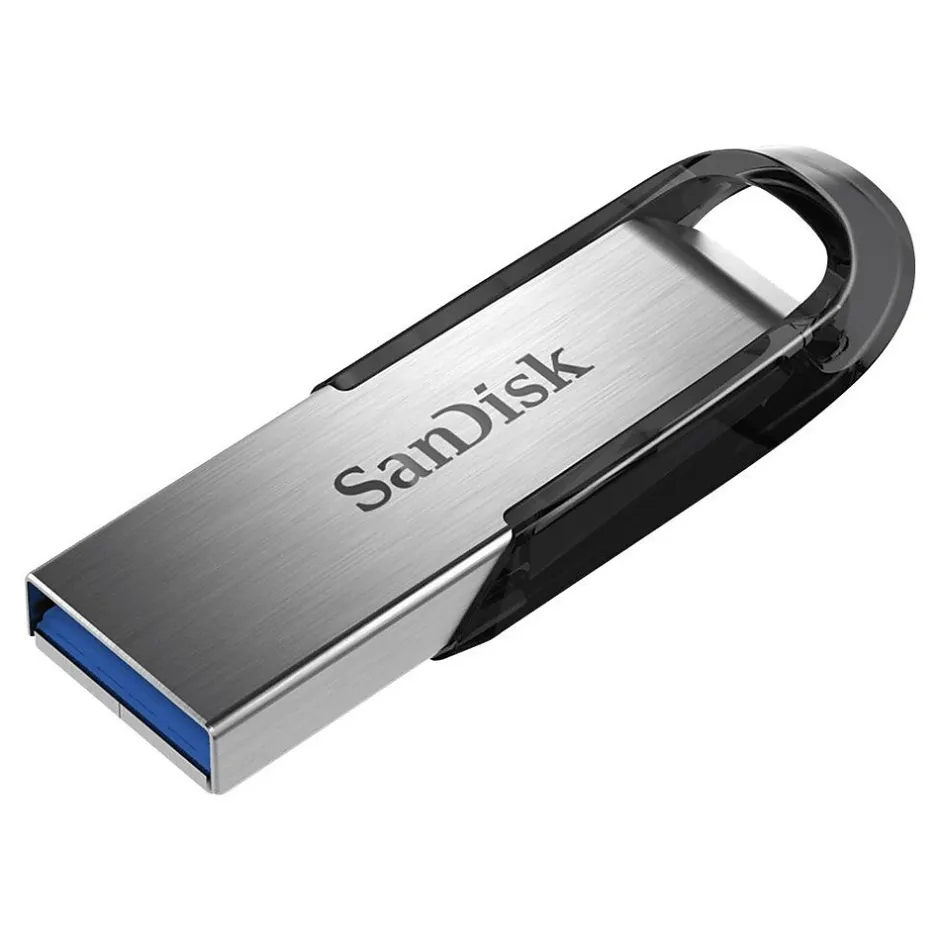 SanDisk Ultra Flair 128GB USB 3.0 Type A Flash Drive, Silver (SDCZ73-128G-A46)* Usb Flash Drives