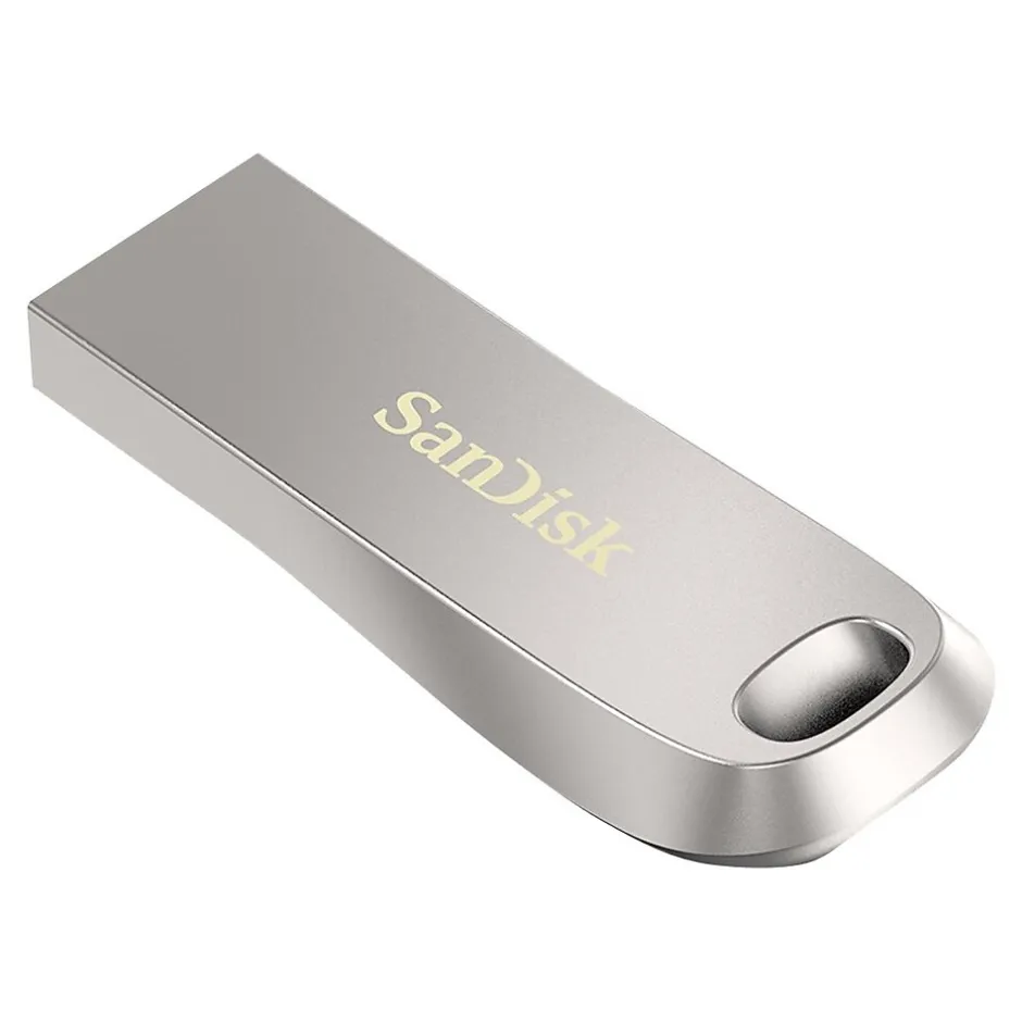 SanDisk Ultra Luxe 128GB USB 3.1 Type A Flash Drive, Silver (SDCZ74-128G-A46)* Usb Flash Drives