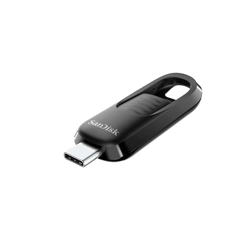SanDisk Ultra Slider 256GB USB 3.2 Type-C Flash Drive, Black (SDCZ480-256G-A46)* Usb Flash Drives