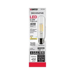 Light Bulbs<Satco Lighting 5.5-Watt Warm White LED Decorative Bulb, 6/Carton (S21344)