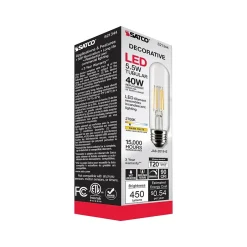 Light Bulbs<Satco Lighting 5.5-Watt Warm White LED Decorative Bulb, 6/Carton (S21344)