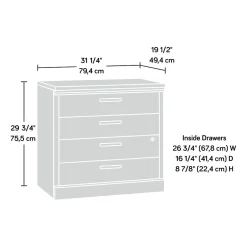 Best Aspen Post 2-Drawer Lateral File Cabinet, Letter/Legal Size, Lockable, 30