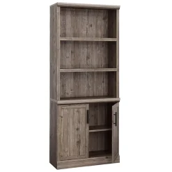 New Aspen Post 71"H 5-Shelf Bookcase, Pebble Pine (433965) Bookcases