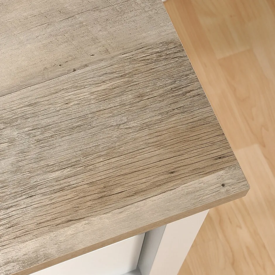 Discount Cottage Road Lateral File Cabinet, Letter/Legal Size, 30"H x 32"W x 22"D, Soft White (427307) File Cabinets