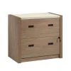 Discount Dixon City Commercial 2-Drawer Lateral File Cabinet, Letter/Legal Size, Lockable, 33"W x 20"D, Brushed Oak (431453) File Cabinets