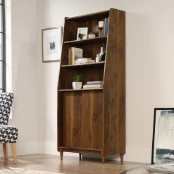 Discount Harvey Park 70"H 5-Shelf Bookcase, Grand Walnut (420282) Bookcases