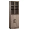 New HomePlus 71"H Storage Cabinet with 6 Shelves, Salt Oak (435132) Storage Cabinets