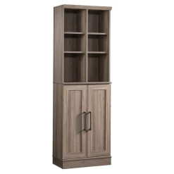 New HomePlus 71"H Storage Cabinet with 6 Shelves, Salt Oak (435132) Storage Cabinets