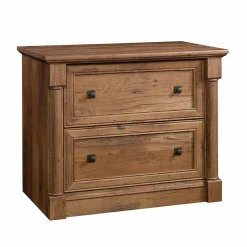 Palladia 2-Drawer Lateral File Cabinet, Letter/Legal Size, 30"H x 37"W x 22"D, Vintage Oak (420607) File Cabinets