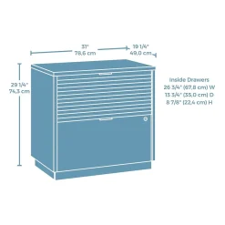 Best Palo Alto Commercial 2-Drawer Lateral File Cabinet, Letter/Legal Size, Lockable, 31
