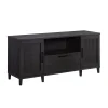 Clearance Tiffin Line 30"H Storage Credenza with 3 Shelves, Raven Oak (433265) Storage Cabinets