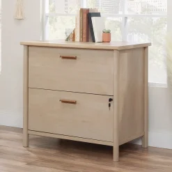 Discount Whitaker Point Commercial 2-Drawer Lateral File Cabinet, Letter/Legal Size, Lockable, 31"W x 21"D, Natural Maple (429374) File Cabinets