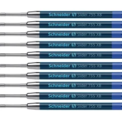 Schneider Slider 755 XB Ballpoint Pen Refill, Extra Broad Point, Blue Ink, Pack of 10 (PSY175503-10) Best
