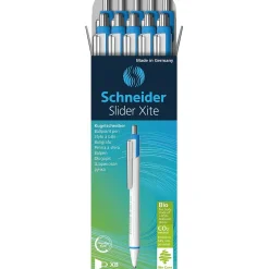 Schneider Slider Xite Retractable Ballpoint Pens, 1.4 mm, Extra Broad Point, Blue, 10/Box (PSY133203) Clearance