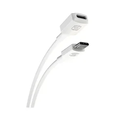 Usb Cables<scosche ExtendIt 3' USB Type-C to USB Type-C Cable, Female to Male, White (USBCEXT3WT-SP)