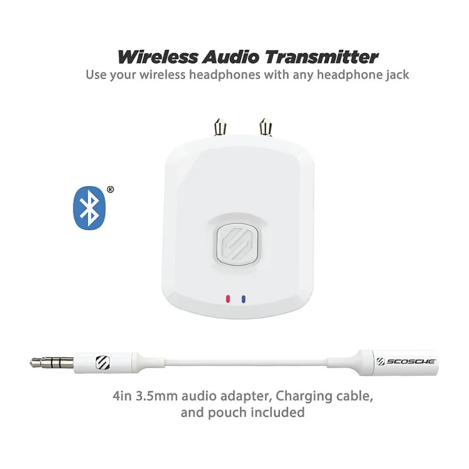 scosche FlyTunes Wireless Bluetooth Audio Transmitter (BTTWT-SP)* Headsets