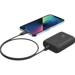 scosche GoBat USB Dual-Port Power Bank, 10000mAh, Black (PB10PD-SP)