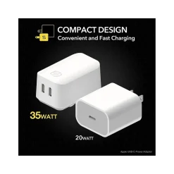 scosche PowerVolt PD35 USB Type-C Wall Charger, White (HPDCC35WT-SP)
