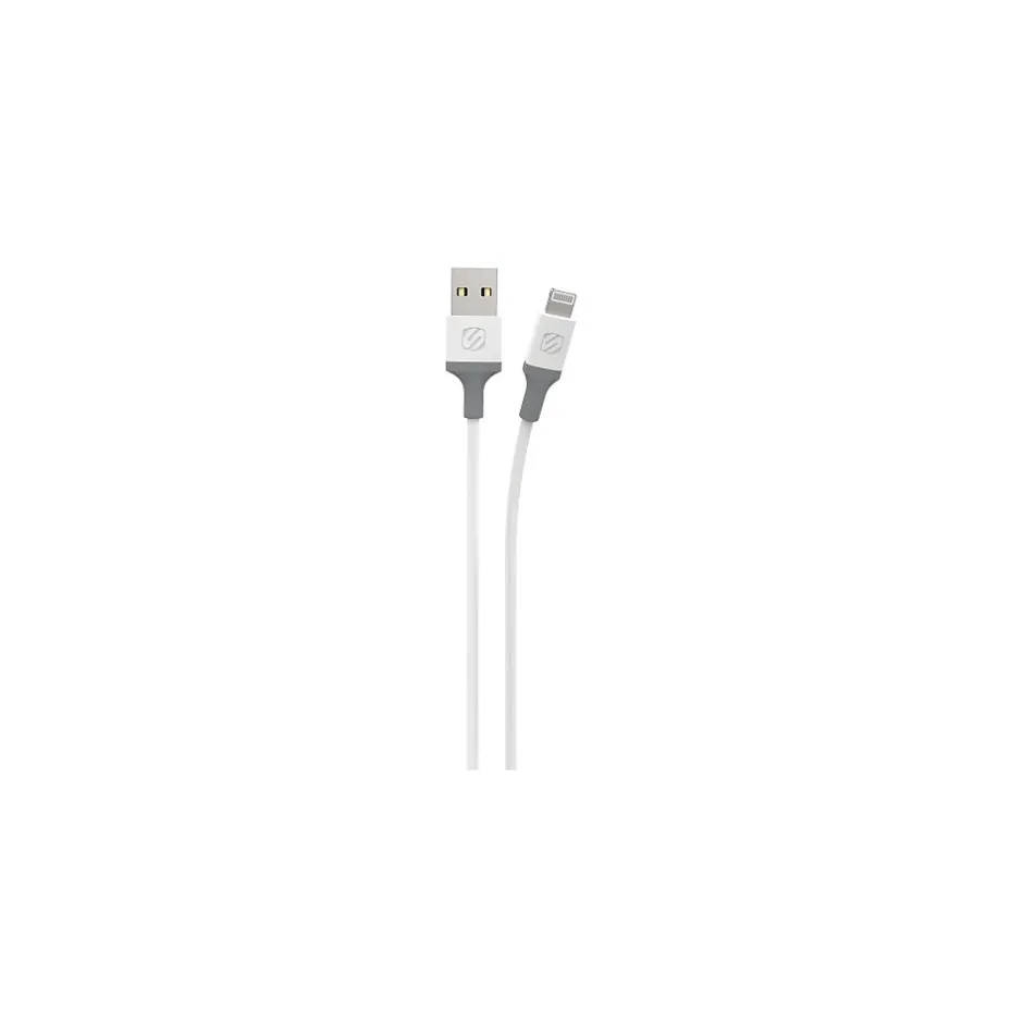 scosche strikeLINE Lightning Charger and Sync Cable, White (i34WG-SP)