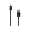 scosche strikeLINE Premium Lightning USB Cable for iPhone/iPad/iPod Touch, Space Gray (I3B4SG)