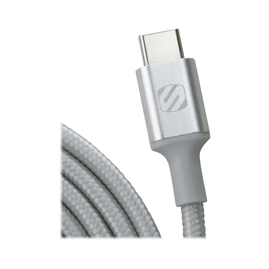 scosche StrikeLine Premium 4' USB A Male/C Male, Silver (CAB4SR)