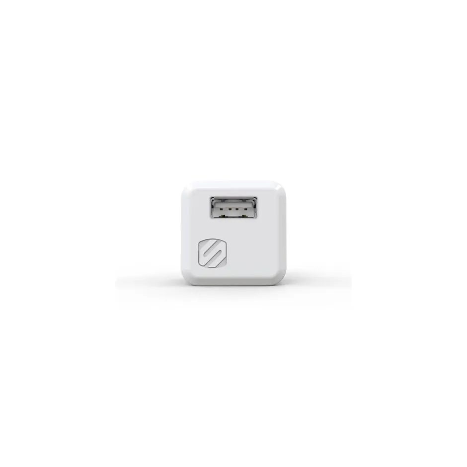 scosche SuperCUBE 12W USB Wall Charger, White (USBH121MWT)