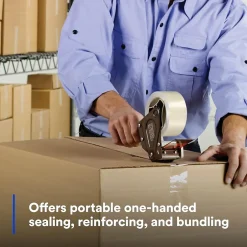 Scotch 2" Handheld Packing Tape Dispenser, Gray/Silver (H180)* Tape Dispensers