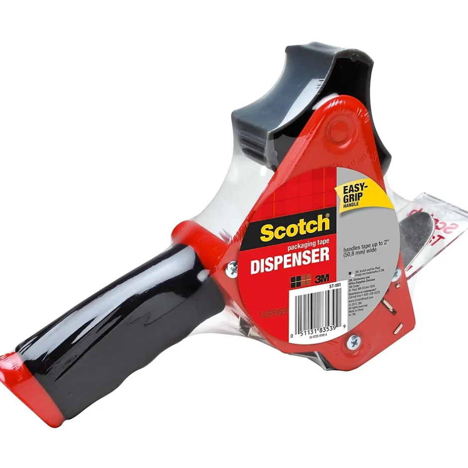 Scotch 2" Handheld Packing Tape Dispenser, Red (MMMST181)* Tape Dispensers