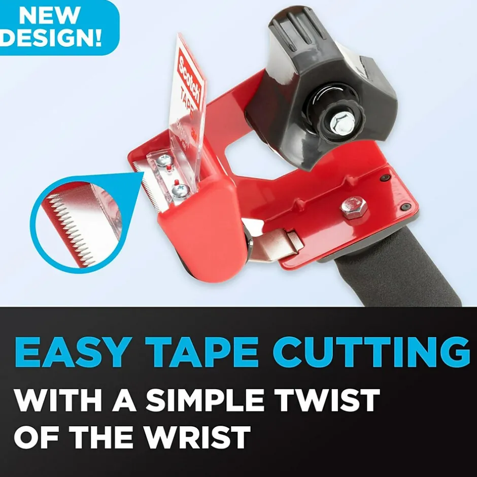 Scotch 2" Handheld Packing Tape Dispenser, Red (MMMST181)* Tape Dispensers